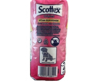 PAPEL HIGIENICO DOBLE CAPA SCOTTEX 4 ROLLOS