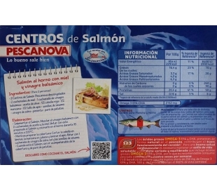 SALMON CENTRO PESCANOVA 250 GR.