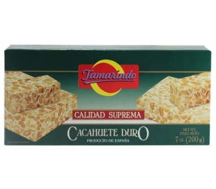 TURRON CACAHUETE DURO TAMARINDO 200 GR.
