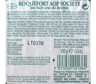 QUESO ROQUEFORT SOCIETE 100 GRS.