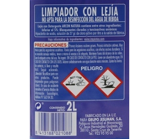 LEJIA CON DETERGENTE, BAÑOS-WC LA SALUD 2 L.