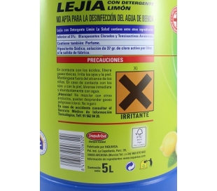 LEJIA DETERGENTE LIMON,BAÑOS-WC LA SALUD 5 L.