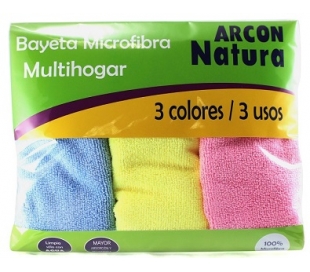 BAYETA MICROFIBRA MULTIHOGAR ARCON NATURA 3 UN.