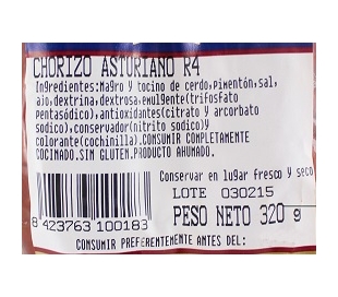 CHORIZO ASTURIANO I HORREO 200 GR.