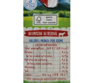 LECHE ENTERA, BRIK ASTURIANA 200 ML.