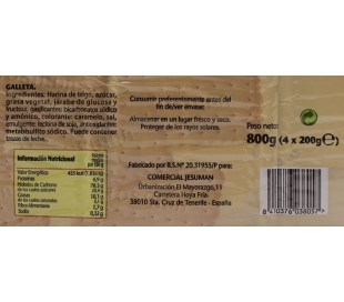 GALLETAS TOSTADAS TAMARINDO PACK 4X200 GR.