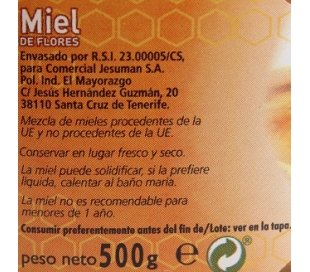 MIEL DE FLORES C/DOSIF. TAMARINDO 500 GR.