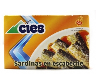 SARDINAS ESCABECHE CIES 84 GR.