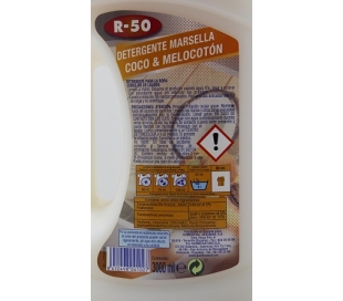 DETERGENTE LIQUIDO COCO-MELOCOTON R-50 3 L.