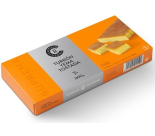 TURRON YEMA TOSTADA CASTILLO DE JIJONA 200 GR.