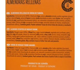 ALMENDRAS SUPREMA RELLENAS DE CREMA DE TURRON CASTILLO DE JIJONA 100 GRS.