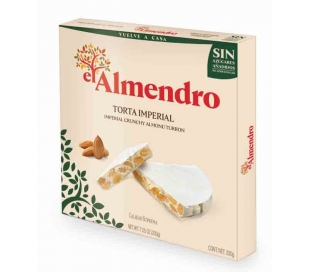 TURRON SIN AZUCAR TORTA IMPERIAL EL ALMENDRO 200 GR.