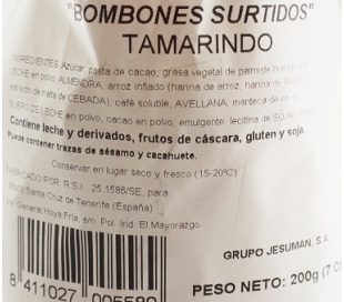 BOMBONES SURTIDOS BOLSA TAMARINDO 200 GR.