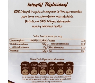 ARROZ INTEGRAL SOS 1000 GRS.