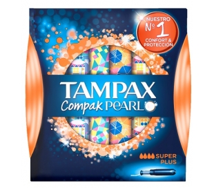 TAMPAX COMPAK PEARL,SUPER PLUS TAMPAX 16 UDS.