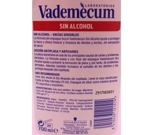 ENJUAGUE BUCAL NORMAL VADEMECUM 700 ML.