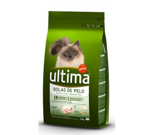 COMIDA GATOS BOLAS DE PELO ULTIMA 1,5 KG.