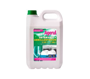 DETERGENTE+ABRILLANTADOR MAQUINA, LAVAVAJILLA AGERUL 5 L.