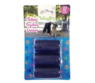 ACCESORIO MASCOTA BOLSA BASURA PERROS MASCOTY 36 UN.