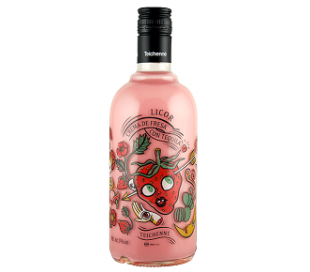 LICOR CREMA DE FRESA CON TEQUILA TEICHENNÉ 70 CL.