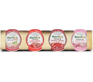 CREMAS SURTIDOS IBERITOS PACK 4X23 GRS.