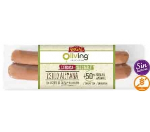 SALCHICHAS CERDO ALEMANA OLIVING ARGAL 174 GR.