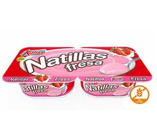 NATILLAS FRESA KALISE PACK 2X125 GRS.