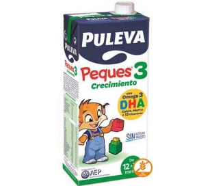 LECHE PEQUES-3,SIN AZUCAR AÑADIDO PULEVA 1 L.