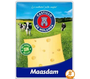 QUESO MAASDAM LONCHAS EL CASTILLO 150 GR.