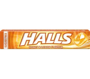 CARAMELOS SIN AZUCAR MIEL Y LIMON HALLS 32 GRS.