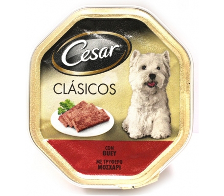 comida-perros-tarrina-clasico-buey-cesar-150-grs