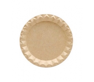 PLATO CARTON REDONDO KRAFT BETIK 6 UN. 22 CM.