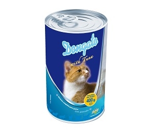 COMIDA GATO PATÉ CON ATÚN DONGATO 400 GR.
