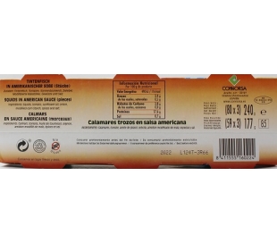 CALAMAR SALSA AMERICANA CIES PACK 3X59 GR.