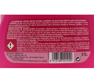 DETERGENTE LIQUIDO ACTIVADOR COLOR ARCON NATURA 2 L.