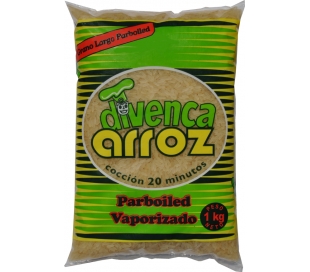 ARROZ GRANO LARGO VAPORIZADO DIVENCA 1 KG.