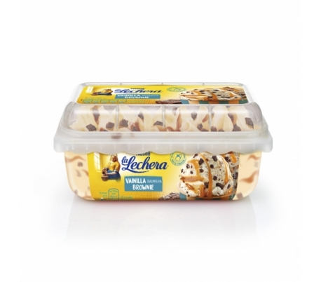 HELADO LECHERA VAINILLA BROWNIE NESTLE 900 ML.