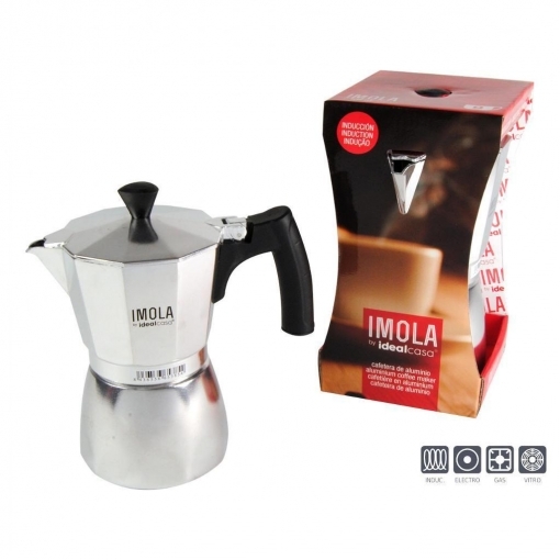 CAFETERA ALUMINIO IMOLA 6 T.