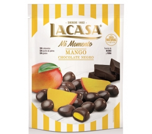 MANGO CONFITADO RECUBIERTO CHOCOLATE NEGRO LACASA 115 GRS.