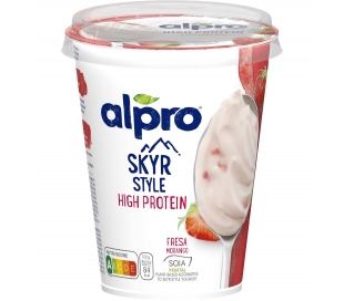 YOGUR SKYR STYLE HIGH PROTEIN, FRESA ALPRO 400 GRS.