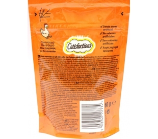 COMIDA GATOS CON GUSTO POLLO CATISFACTION 60 GRS.