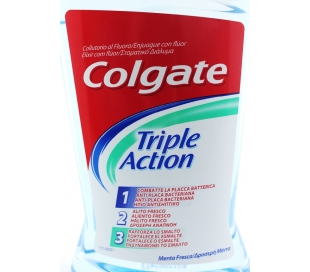 ENJUAGUE BUCAL TRIPLE ACTION COLGATE 500 ML.