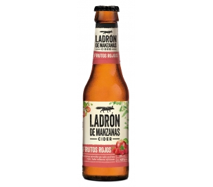 SIDRA FRUTOS ROJOS, LADRON DE MANZANAS BOTELLA 25 CL.