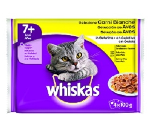comida-gatos-pollo-pato-7-anos-whiskas-pack-4x100-grs
