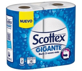 PAPEL COCINA GIGANTE SCOTTEX 2 UN.