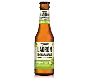 SIDRA MANZANA VERDE, LADRON DE MANZANAS BOTELLA 25 CL.