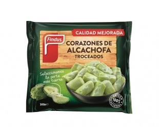 CORAZONES ALCACHOFA TROCEADOS FINDUS 300 GRS.