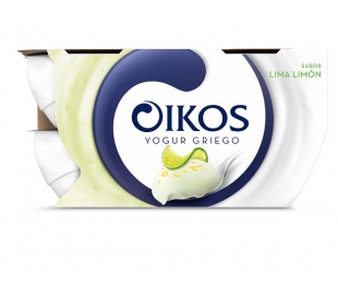 YOGUR OIKOS SABOR LIMA-LIMON DANONE PACK 4X110 GRS.