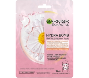 MASCARILLA HYDRA BOMB, CALMANTE GARNIER 32 GRS.