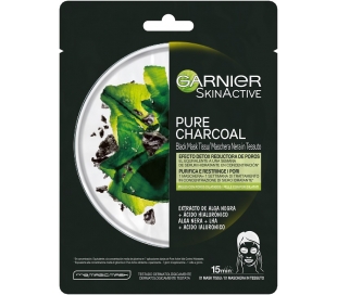 MASCARILLA FACIAL PURE CHARCOAL,EFECTO DETOX GARNIER 28 GRS.